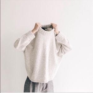 7115 Szeki mock-neck Lambswool Sweater